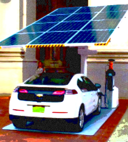 Electric car & carport